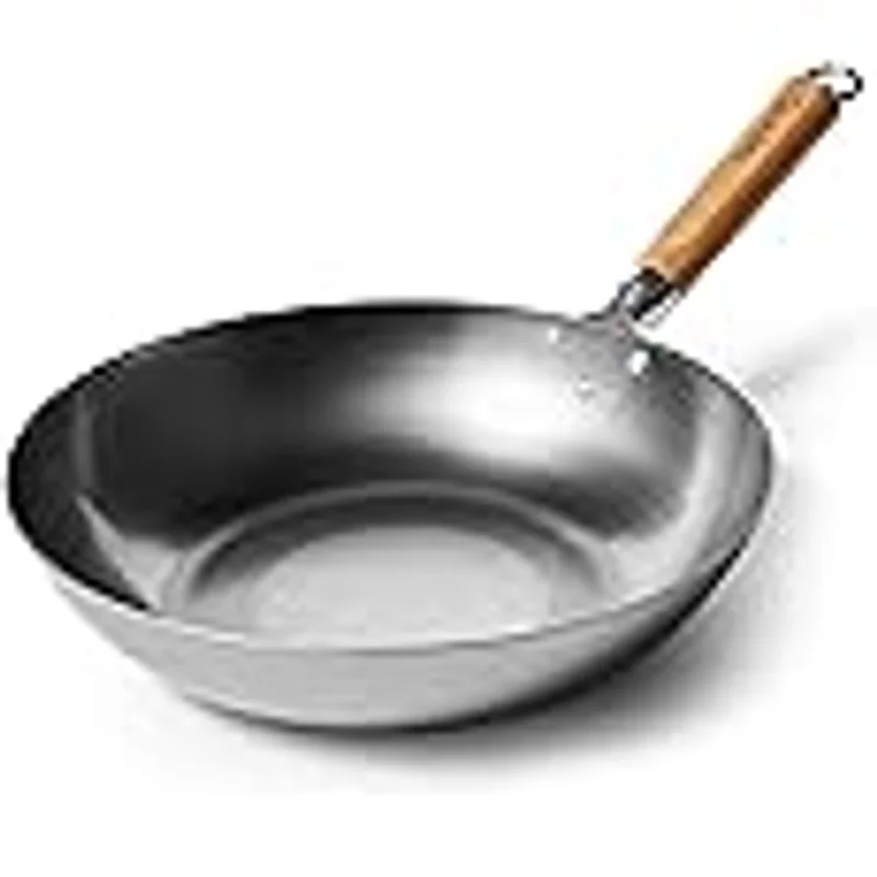 Black Carbon Steel Fry Pan 12"