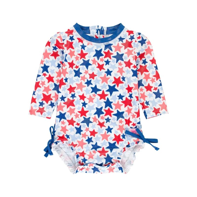 RuffleButts UPF 50+ Kids Swimwear